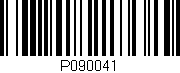 Código de barras (EAN, GTIN, SKU, ISBN): 'P090041'