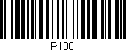 Código de barras (EAN, GTIN, SKU, ISBN): 'P100'