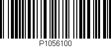 Código de barras (EAN, GTIN, SKU, ISBN): 'P1056100'