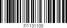 Código de barras (EAN, GTIN, SKU, ISBN): 'P1131100'