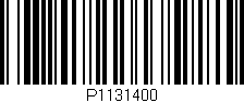 Código de barras (EAN, GTIN, SKU, ISBN): 'P1131400'
