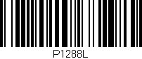 Código de barras (EAN, GTIN, SKU, ISBN): 'P1288L'