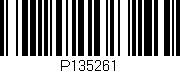 Código de barras (EAN, GTIN, SKU, ISBN): 'P135261'