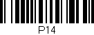 Código de barras (EAN, GTIN, SKU, ISBN): 'P14'