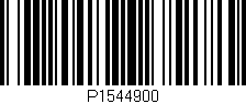 Código de barras (EAN, GTIN, SKU, ISBN): 'P1544900'