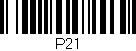 Código de barras (EAN, GTIN, SKU, ISBN): 'P21'