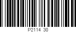 Código de barras (EAN, GTIN, SKU, ISBN): 'P2114/30'
