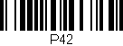 Código de barras (EAN, GTIN, SKU, ISBN): 'P42'