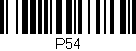 Código de barras (EAN, GTIN, SKU, ISBN): 'P54'