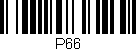 Código de barras (EAN, GTIN, SKU, ISBN): 'P66'