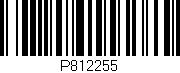 Código de barras (EAN, GTIN, SKU, ISBN): 'P812255'