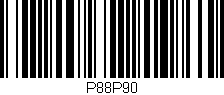 Código de barras (EAN, GTIN, SKU, ISBN): 'P88P90'