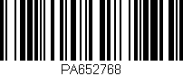 Código de barras (EAN, GTIN, SKU, ISBN): 'PA652768'