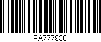 Código de barras (EAN, GTIN, SKU, ISBN): 'PA777938'