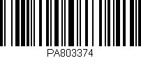 Código de barras (EAN, GTIN, SKU, ISBN): 'PA803374'