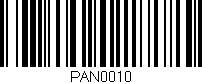 Código de barras (EAN, GTIN, SKU, ISBN): 'PAN0010'