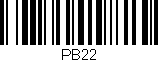 Código de barras (EAN, GTIN, SKU, ISBN): 'PB22'