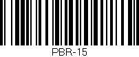 Código de barras (EAN, GTIN, SKU, ISBN): 'PBR-15'