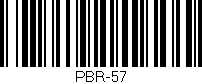 Código de barras (EAN, GTIN, SKU, ISBN): 'PBR-57'
