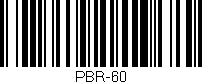 Código de barras (EAN, GTIN, SKU, ISBN): 'PBR-60'