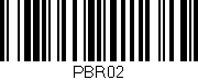 Código de barras (EAN, GTIN, SKU, ISBN): 'PBR02'