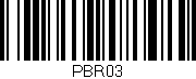 Código de barras (EAN, GTIN, SKU, ISBN): 'PBR03'