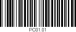 Código de barras (EAN, GTIN, SKU, ISBN): 'PC01.01'