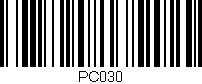 Código de barras (EAN, GTIN, SKU, ISBN): 'PC030'