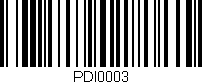 Código de barras (EAN, GTIN, SKU, ISBN): 'PDI0003'