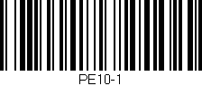Código de barras (EAN, GTIN, SKU, ISBN): 'PE10-1'