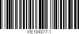 Código de barras (EAN, GTIN, SKU, ISBN): 'PE194077-1'