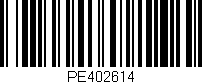 Código de barras (EAN, GTIN, SKU, ISBN): 'PE402614'