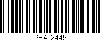 Código de barras (EAN, GTIN, SKU, ISBN): 'PE422449'