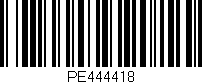 Código de barras (EAN, GTIN, SKU, ISBN): 'PE444418'