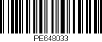 Código de barras (EAN, GTIN, SKU, ISBN): 'PE648033'