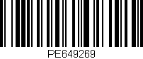 Código de barras (EAN, GTIN, SKU, ISBN): 'PE649269'