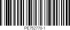 Código de barras (EAN, GTIN, SKU, ISBN): 'PE752770-1'
