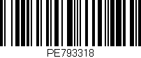 Código de barras (EAN, GTIN, SKU, ISBN): 'PE793318'