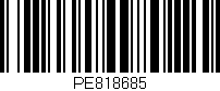 Código de barras (EAN, GTIN, SKU, ISBN): 'PE818685'