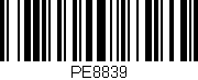 Código de barras (EAN, GTIN, SKU, ISBN): 'PE8839'