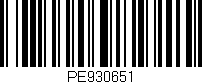 Código de barras (EAN, GTIN, SKU, ISBN): 'PE930651'