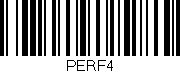 Código de barras (EAN, GTIN, SKU, ISBN): 'PERF4'