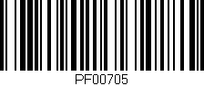 Código de barras (EAN, GTIN, SKU, ISBN): 'PF00705'