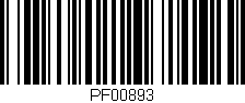 Código de barras (EAN, GTIN, SKU, ISBN): 'PF00893'