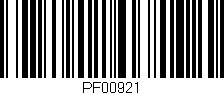 Código de barras (EAN, GTIN, SKU, ISBN): 'PF00921'