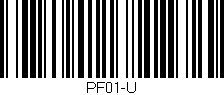 Código de barras (EAN, GTIN, SKU, ISBN): 'PF01-U'