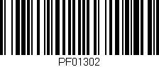 Código de barras (EAN, GTIN, SKU, ISBN): 'PF01302'