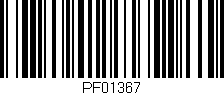 Código de barras (EAN, GTIN, SKU, ISBN): 'PF01367'