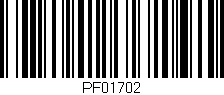 Código de barras (EAN, GTIN, SKU, ISBN): 'PF01702'