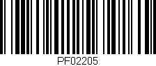 Código de barras (EAN, GTIN, SKU, ISBN): 'PF02205'